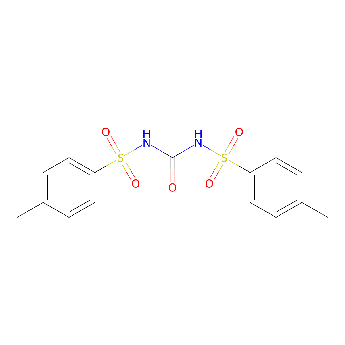 Benzenesulfonamide, N,N'-carbonylbis[4-methyl- molecular structure, CAS 5219-81-8