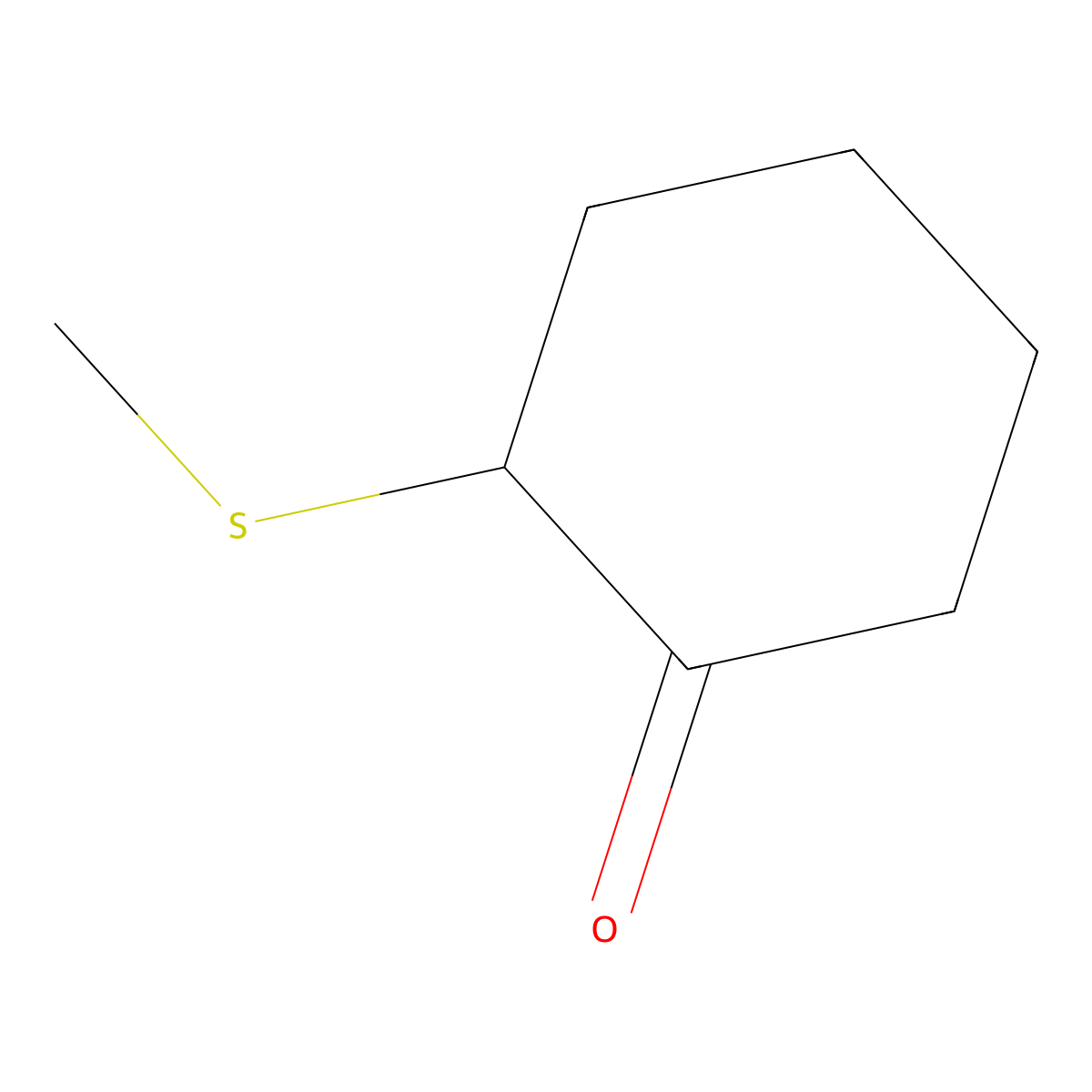 2-(Methylthio)cyclohexanone molecular structure, CAS 52190-35-9