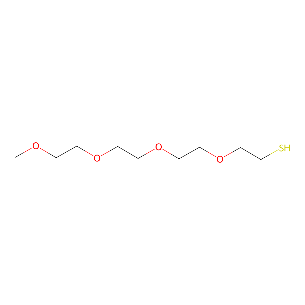 2,5,8,11-Tetraoxatridecane-13-thiol molecular structure, CAS 52190-55-3