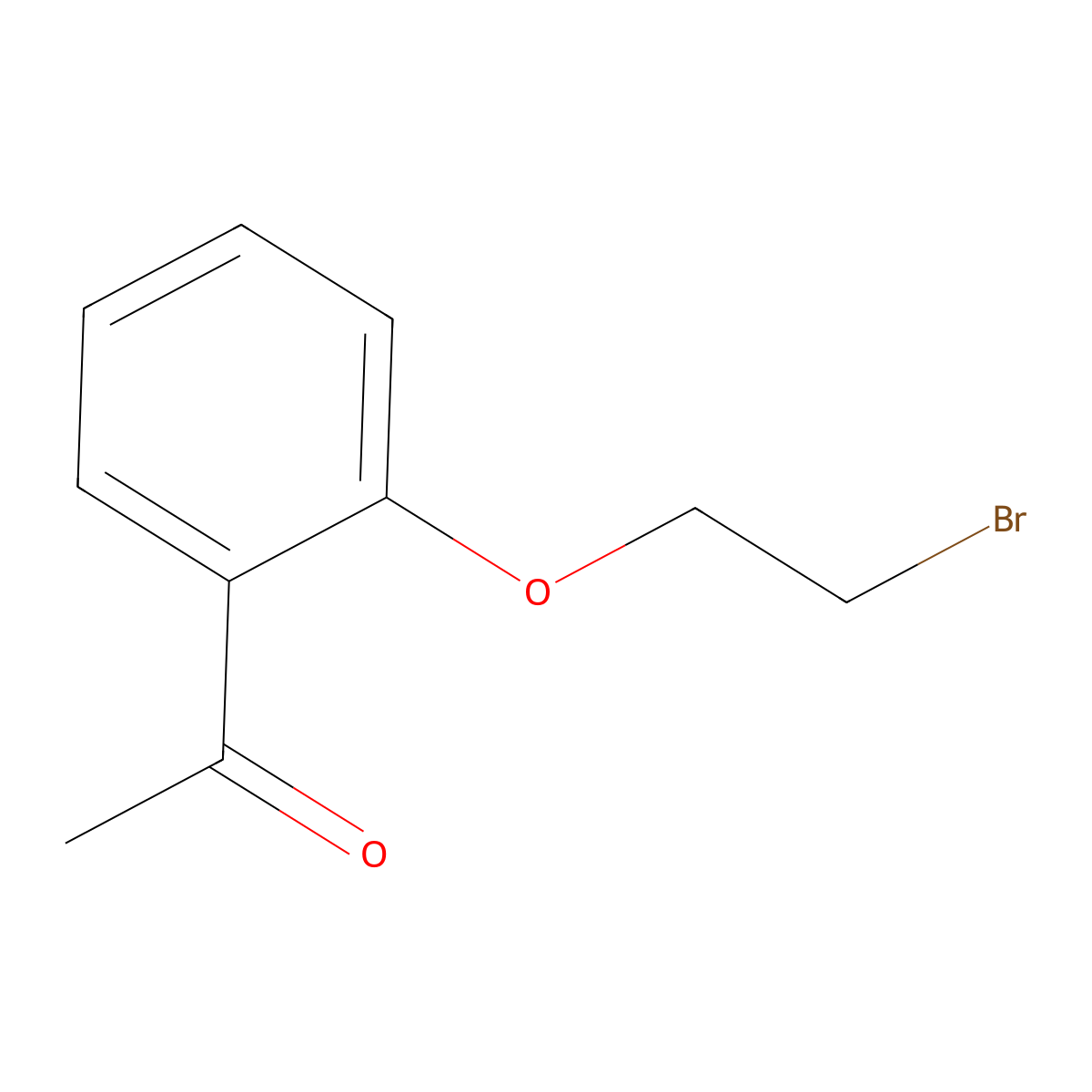 1-(2-(2-Bromoethoxy)phenyl)ethan-1-one molecular structure, CAS 52191-14-7