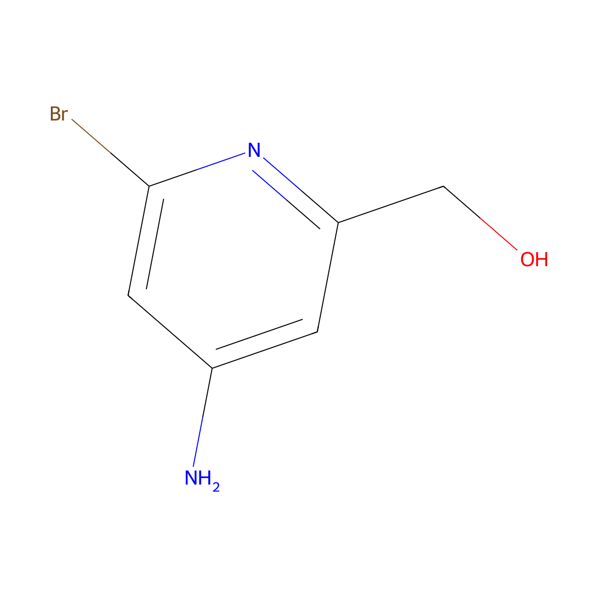 (4-Amino-6-bromopyridin-2-yl)methanol molecular structure, CAS 521917-52-2