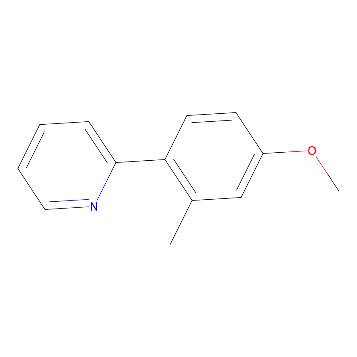 2-(4-Methoxy-2-methylphenyl)pyridine molecular structure, CAS 521958-77-0