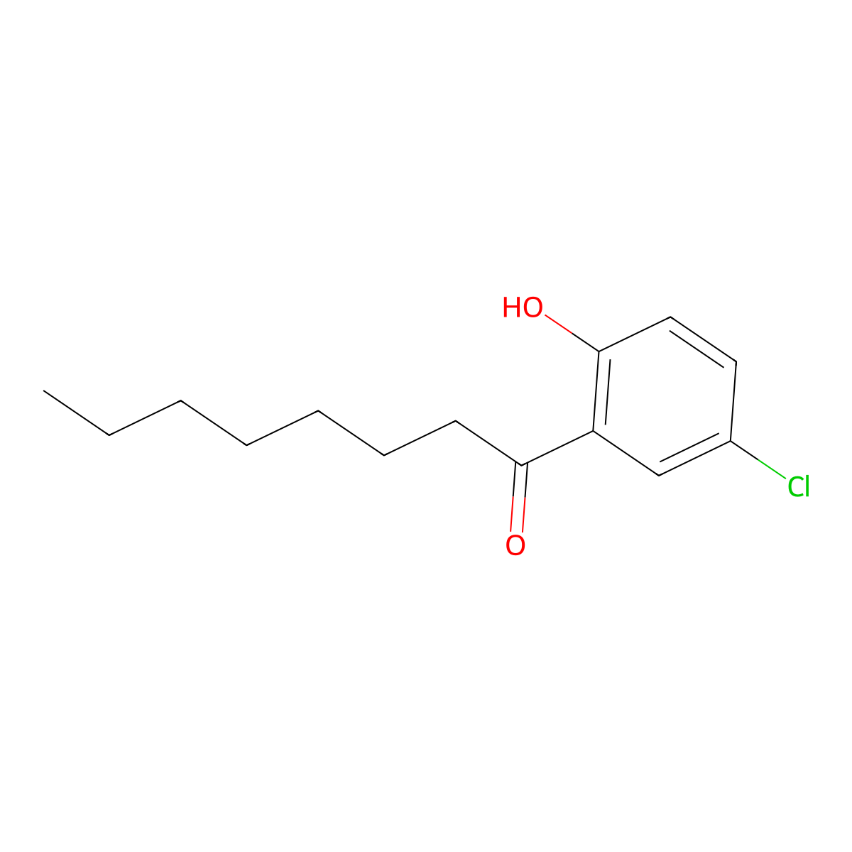 1-(5-Chloro-2-hydroxyphenyl)octan-1-one molecular structure, CAS 52196-48-2
