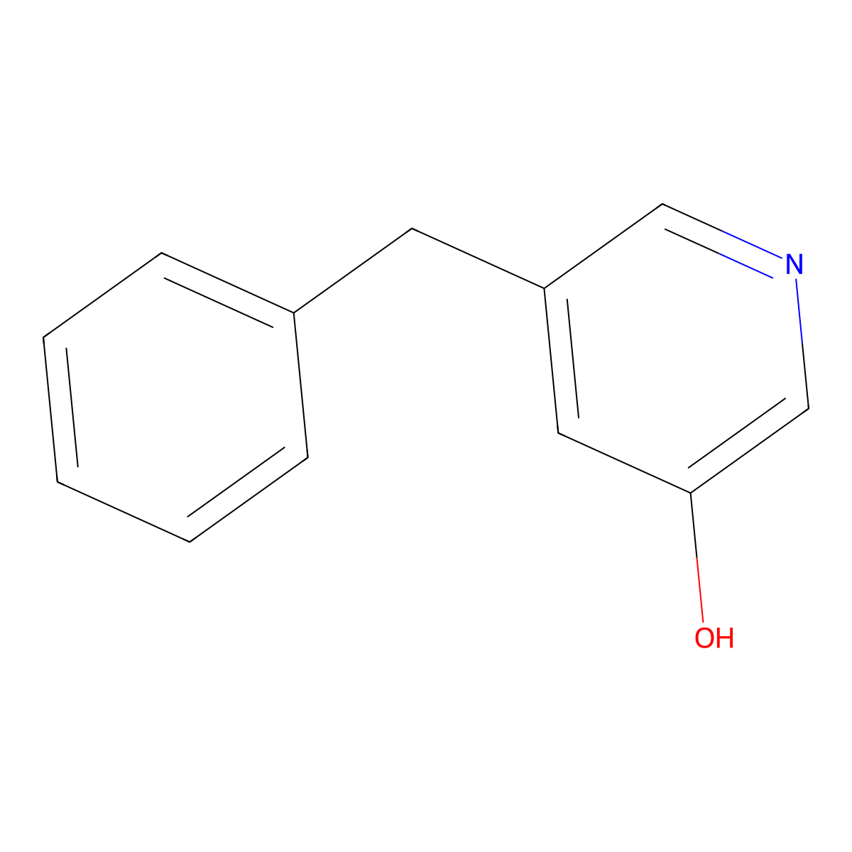 3-Pyridinol, 5-benzyl- molecular structure, CAS 52196-90-4