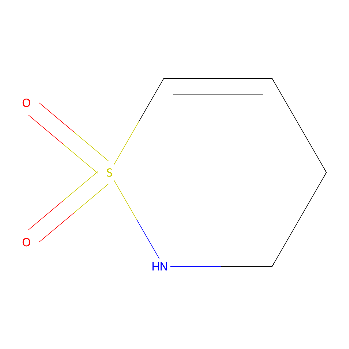 3,4-dihydro-2H-1lambda6,2-thiazine-1,1-dione molecular structure, CAS 521964-61-4