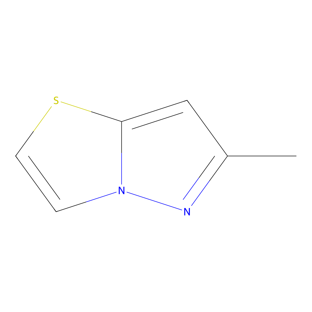 6-Methylpyrazolo[3,2-b][1,3]thiazole molecular structure, CAS 52197-85-0