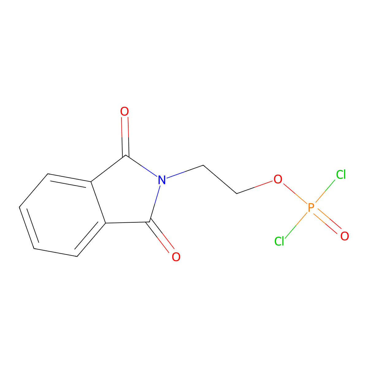 2-(2-Dichlorophosphoryloxyethyl)isoindole-1,3-dione molecular structure, CAS 52198-45-5