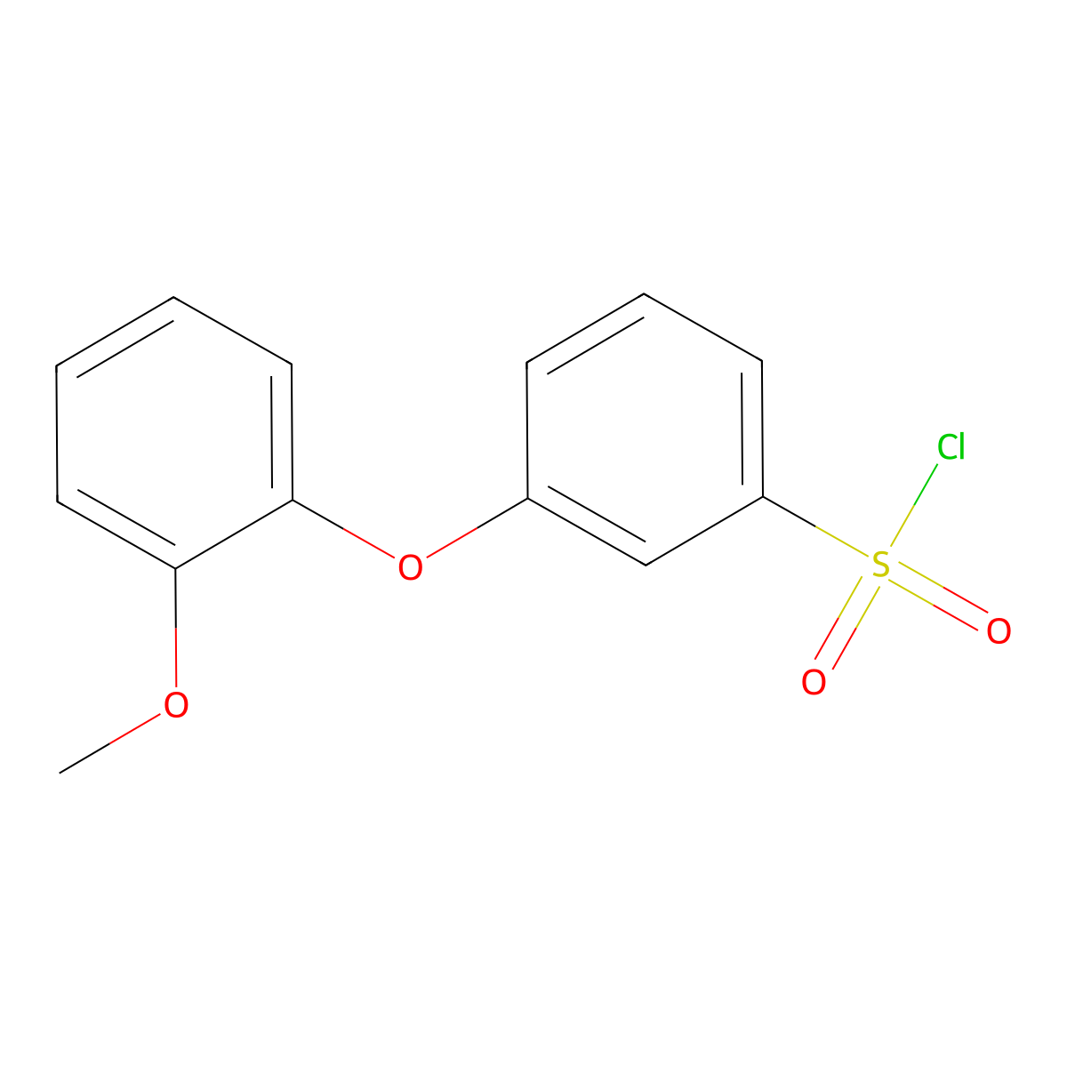 [3-(2-Methoxyphenoxy)phenyl]sulfonyl chloride molecular structure, CAS 521980-26-7