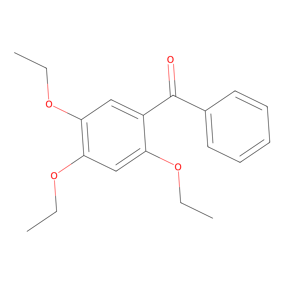 2,4,5-Triethoxybenzophenone molecular structure, CAS 52199-46-9