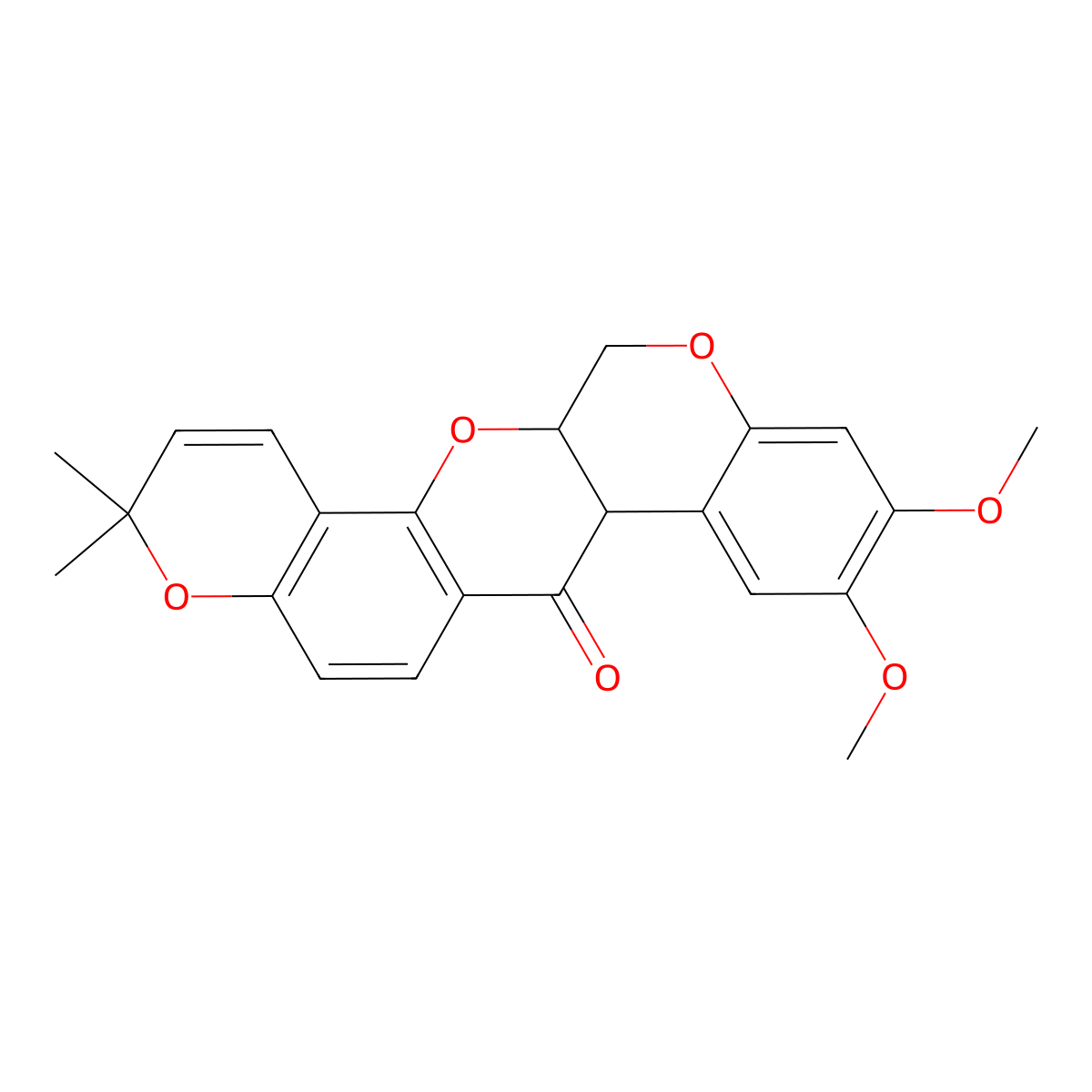 Deguelin molecular structure, CAS 522-17-8