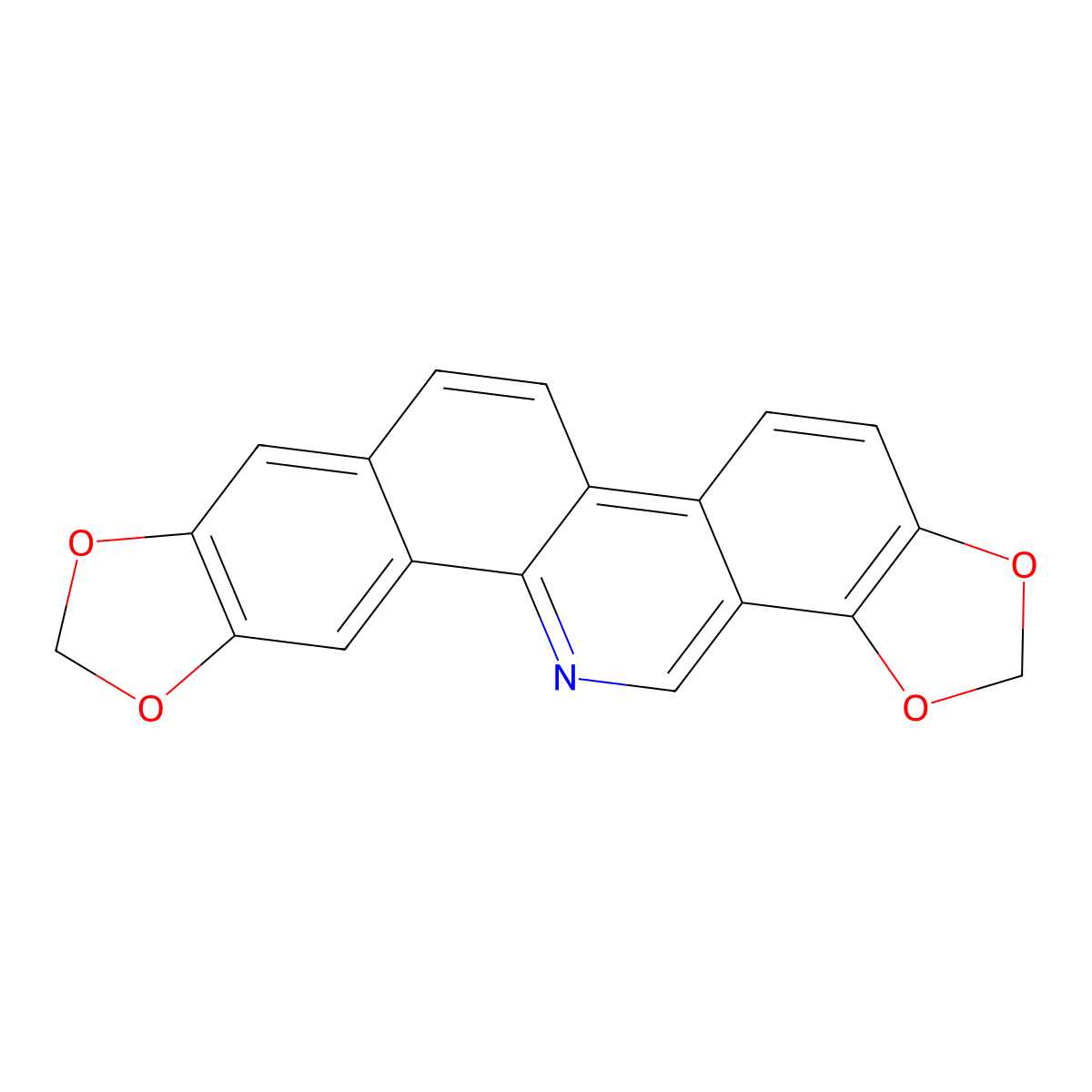 Norsanguinarine molecular structure, CAS 522-30-5