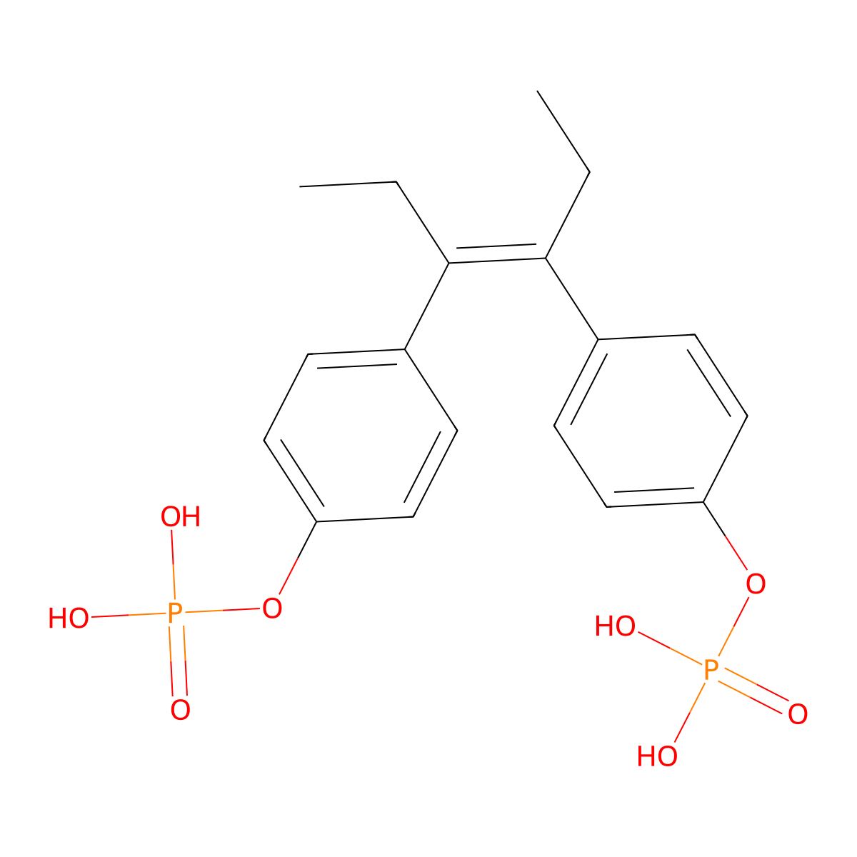 Fosfestrol molecular structure, CAS 522-40-7