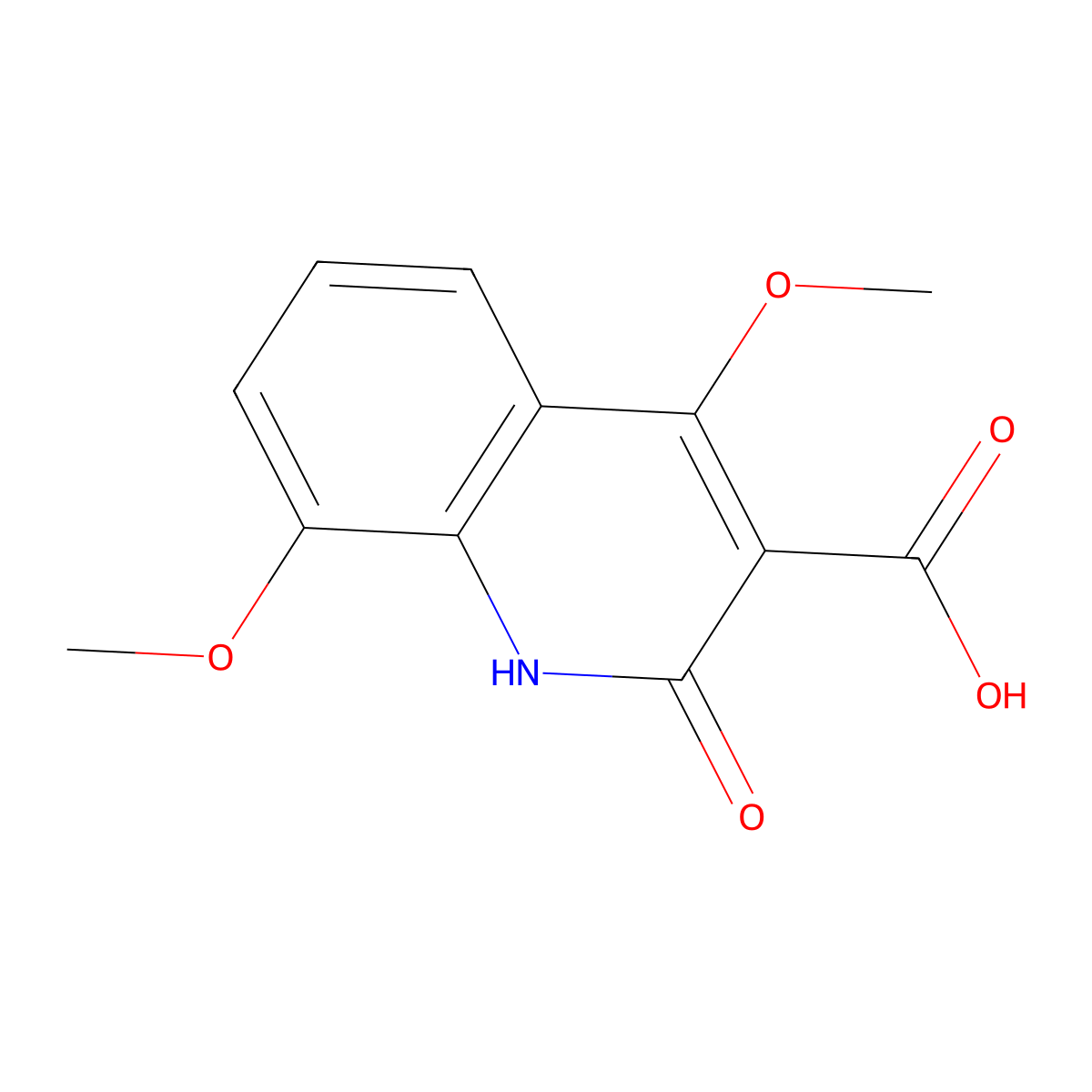 4,8-Dimethoxy-2-oxo-1,2-dihydroquinoline-3-carboxylic acid molecular structure, CAS 522-49-6