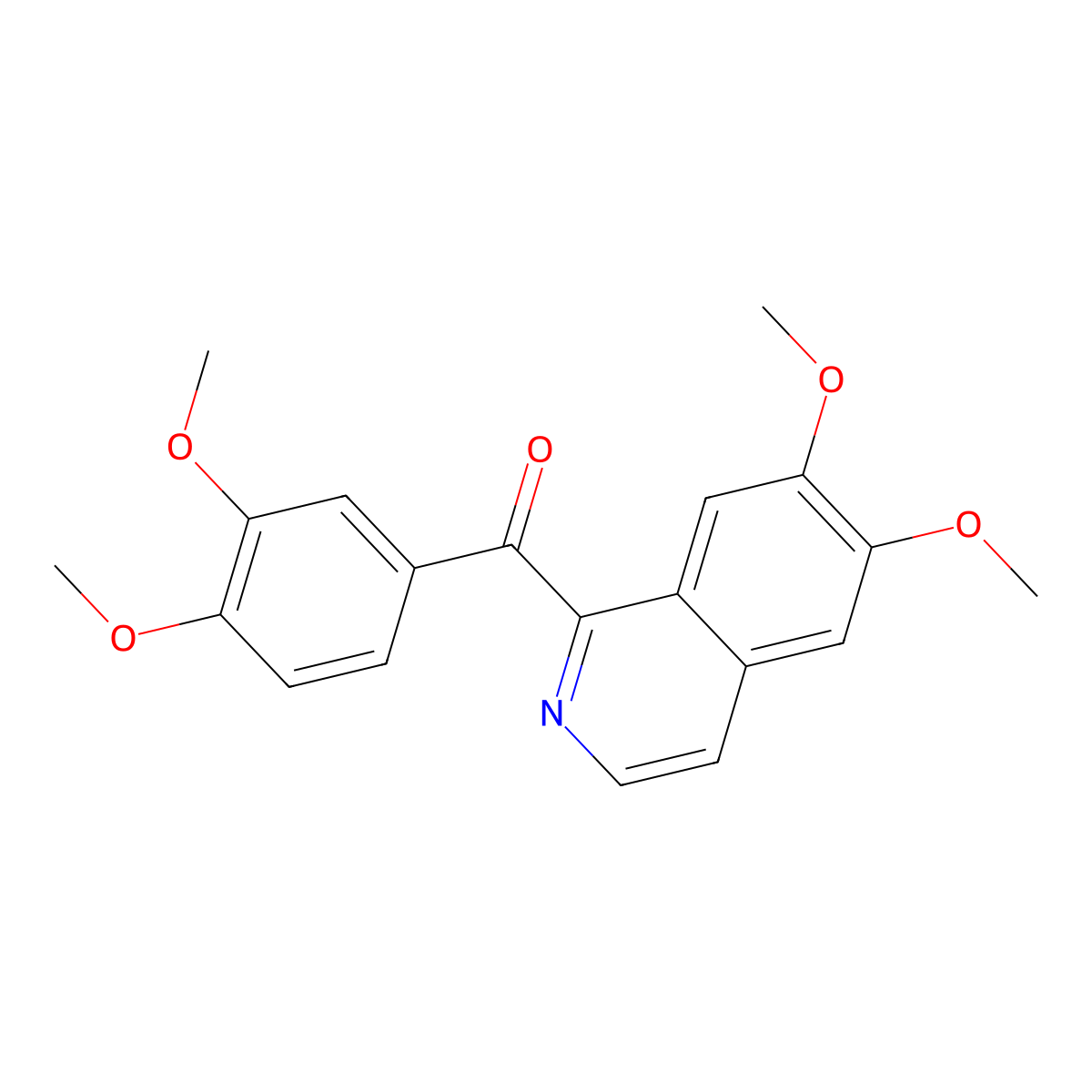 Papaveraldine molecular structure, CAS 522-57-6