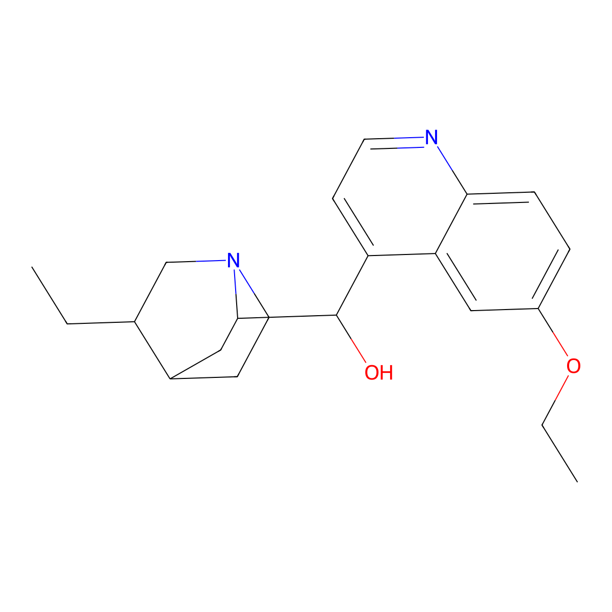 Optochin molecular structure, CAS 522-60-1