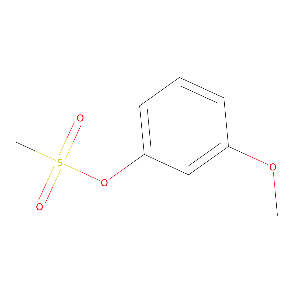 3-Methoxyphenyl methanesulfonate molecular structure, CAS 52200-03-0