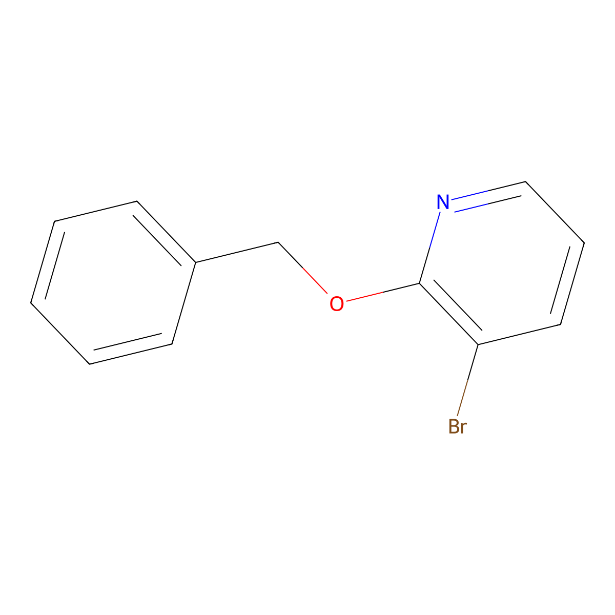 2-Benzyloxy-3-bromopyridine molecular structure, CAS 52200-49-4