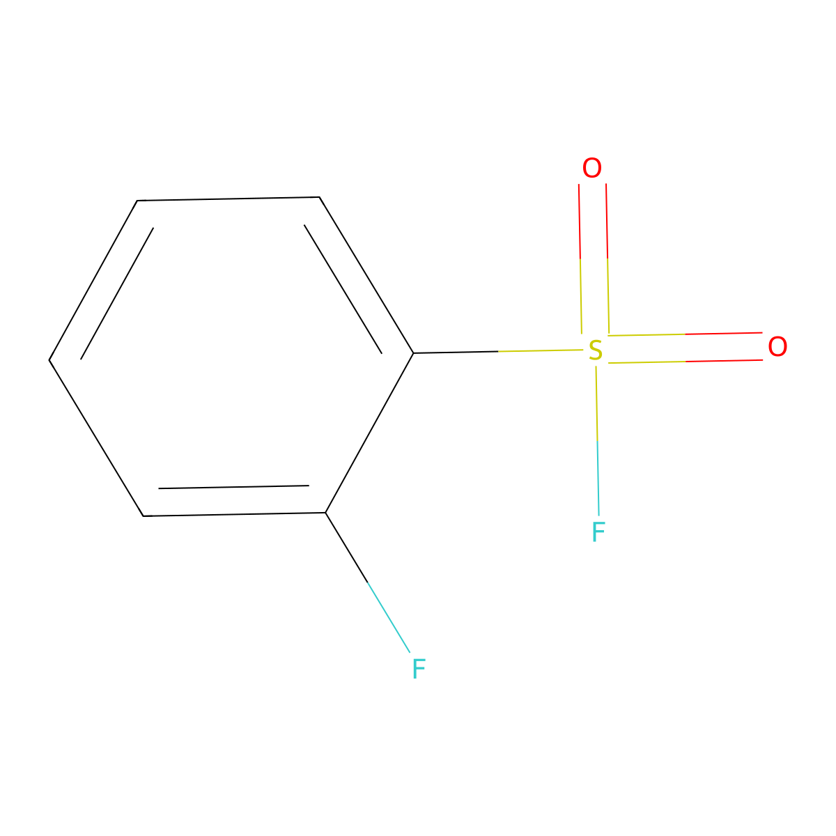 2-Fluorobenzene-1-sulfonyl fluoride molecular structure, CAS 52200-99-4