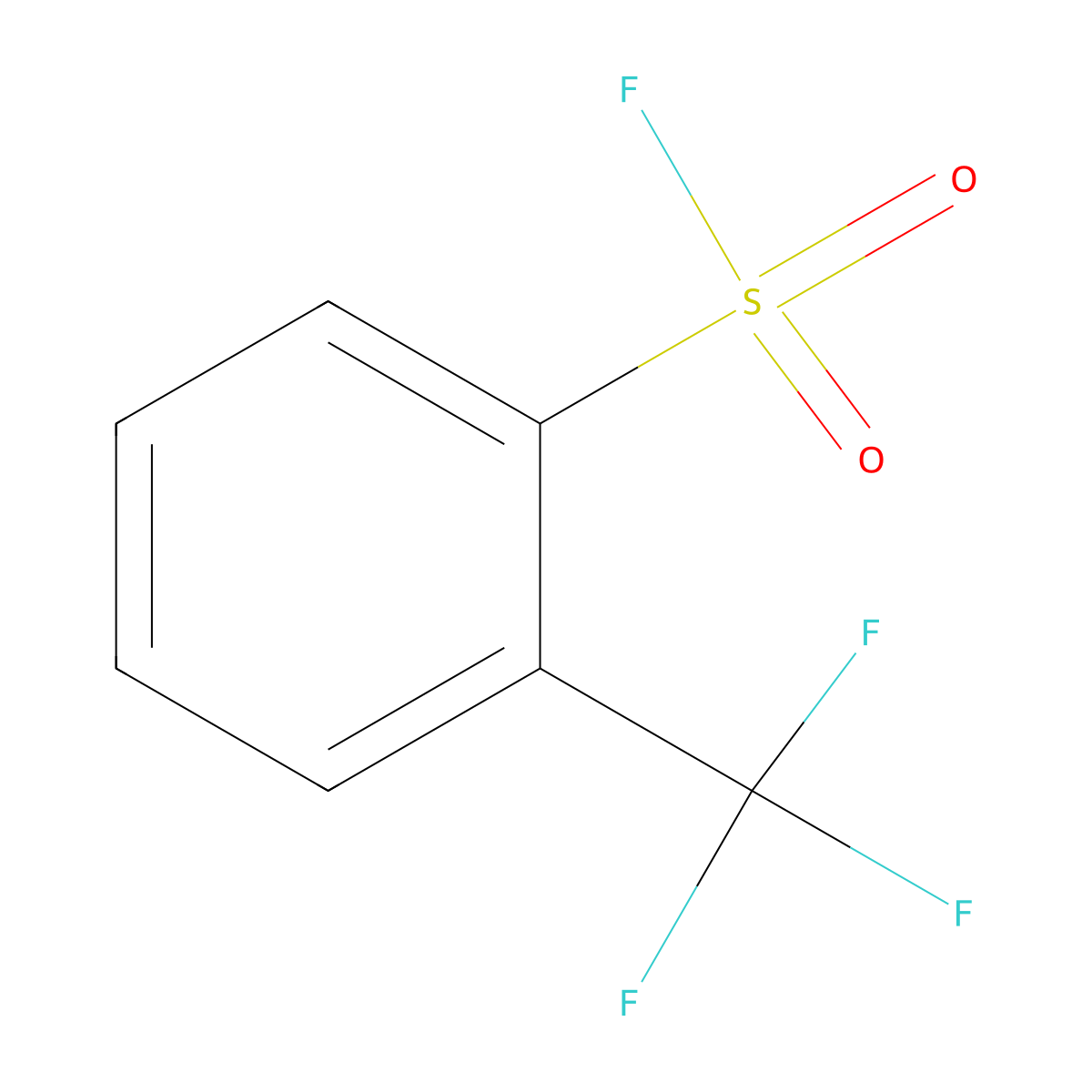 2-(Trifluoromethyl)benzenesulfonyl fluoride molecular structure, CAS 52201-00-0