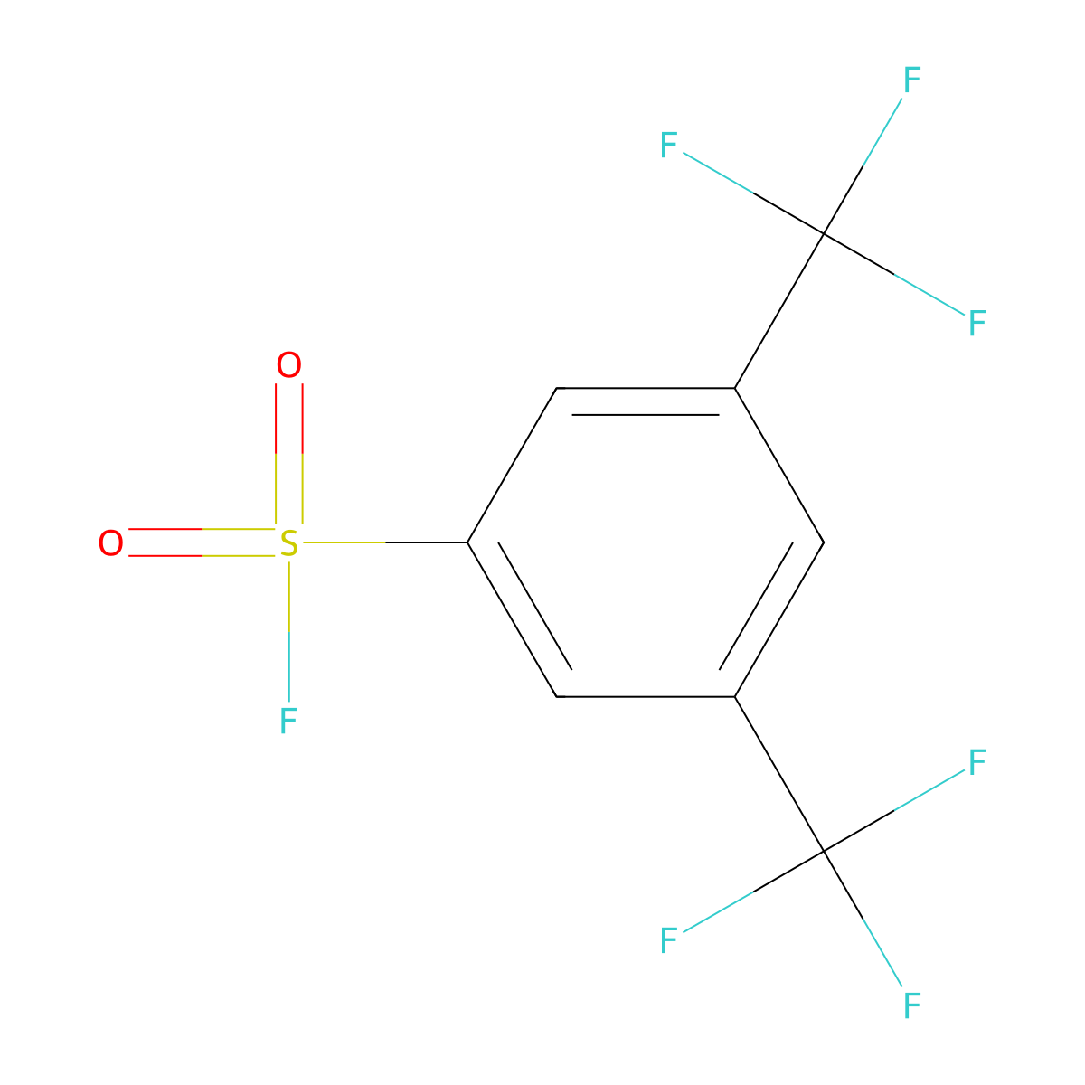 3,5-Bis(trifluoromethyl)benzene-1-sulfonyl fluoride molecular structure, CAS 52201-02-2