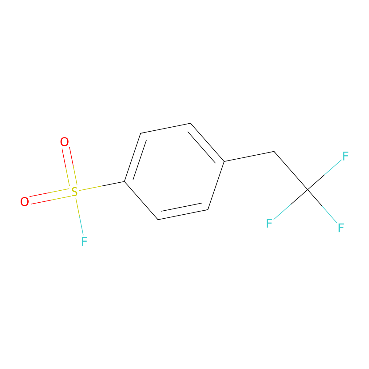 4-(2,2,2-Trifluoroethyl)benzene-1-sulfonyl fluoride molecular structure, CAS 52201-03-3