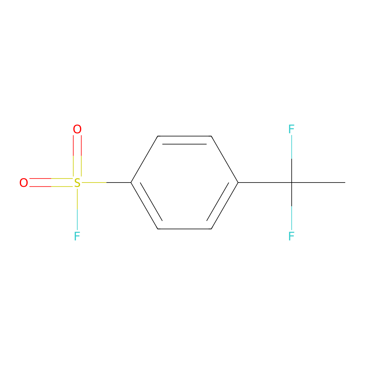 4-(1,1-Difluoroethyl)benzene-1-sulfonyl fluoride molecular structure, CAS 52201-04-4