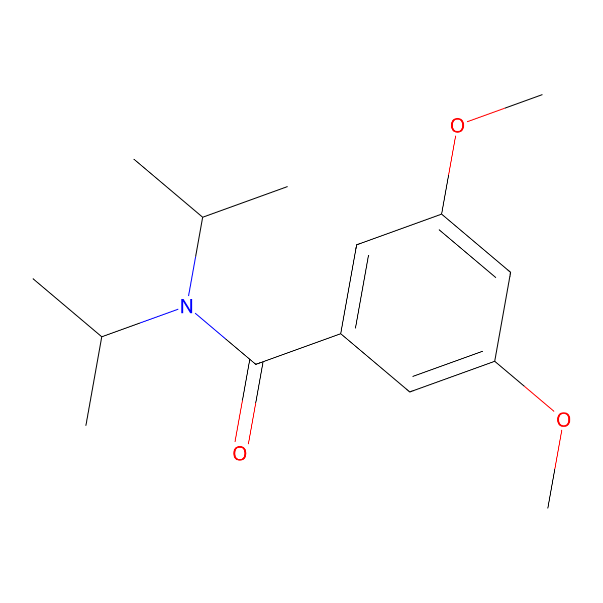3,5-dimethoxy-N,N-di(propan-2-yl)benzamide molecular structure, CAS 52203-27-7