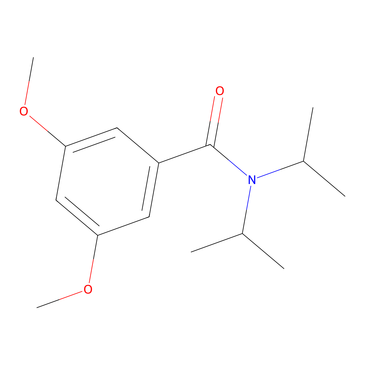 3,5-dimethoxy-N,N-di(propan-2-yl)benzamide molecular structure, CAS 52203-27-7