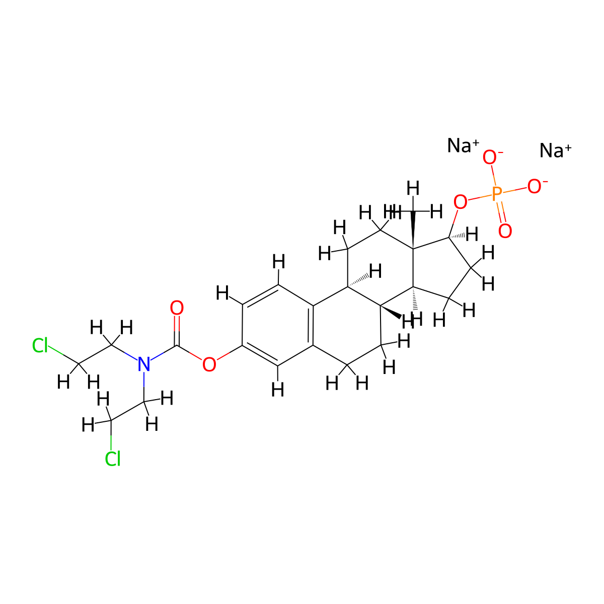 Estramustine Phosphate Sodium molecular structure, CAS 52205-73-9