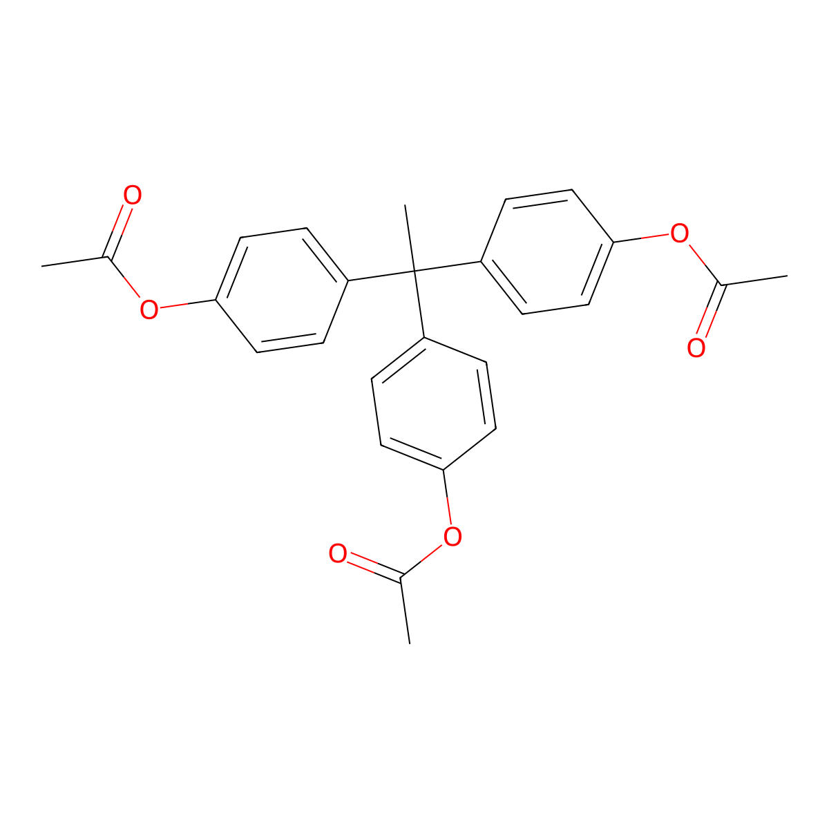 1,1,1-Tris(4-Acetoxyphenyl)Ethane molecular structure, CAS 52205-74-0