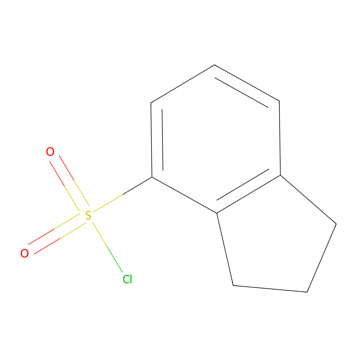 2,3-dihydro-1H-indene-4-sulfonyl chloride molecular structure, CAS 52205-81-9