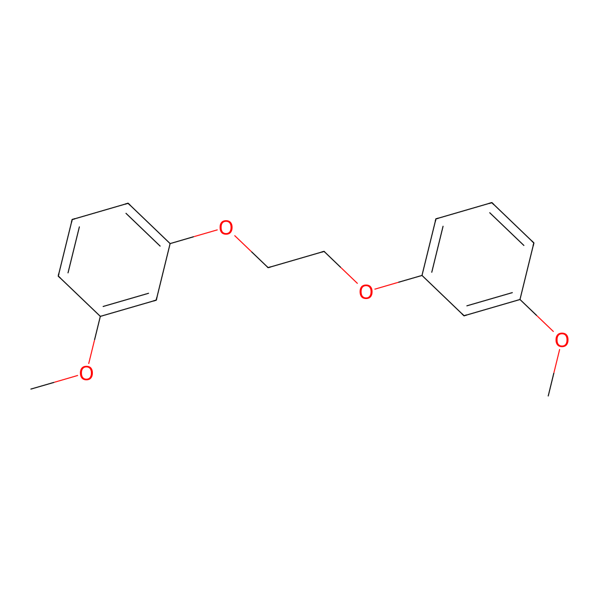 1-Methoxy-3-[2-(3-methoxyphenoxy)ethoxy]benzene molecular structure, CAS 52206-99-2