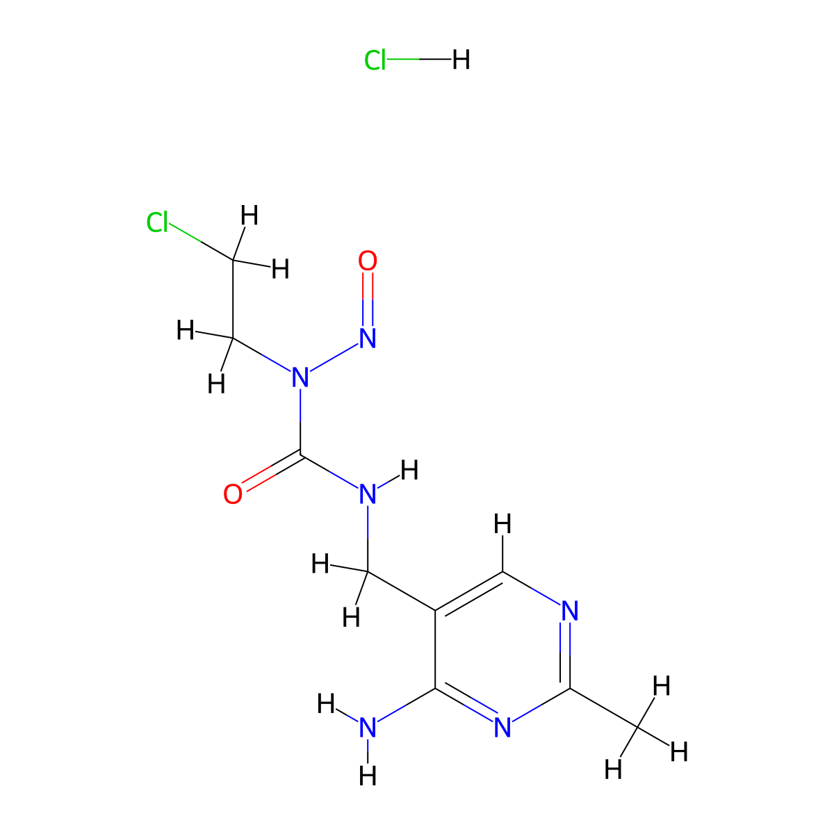 Nimustine Hydrochloride molecular structure, CAS 52208-23-8