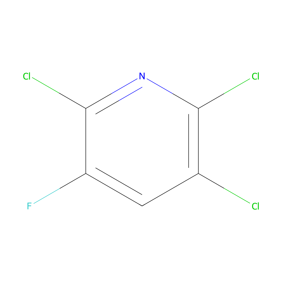 2,3,6-Trichloro-5-fluoropyridine molecular structure, CAS 52208-51-2