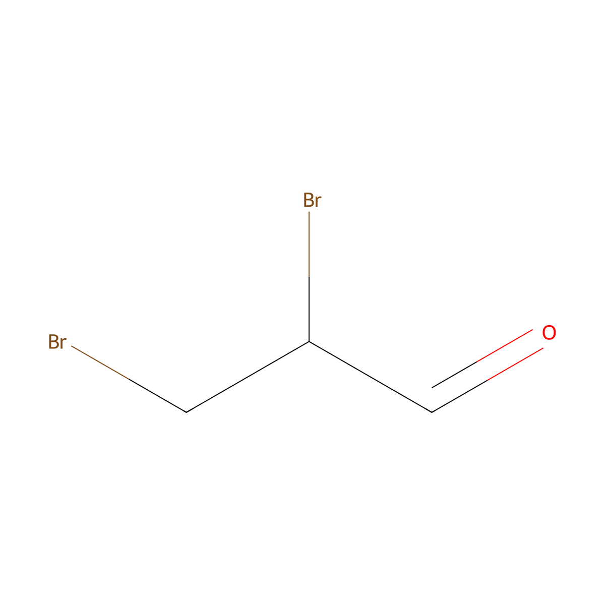 2,3-Dibromopropanal molecular structure, CAS 5221-17-0