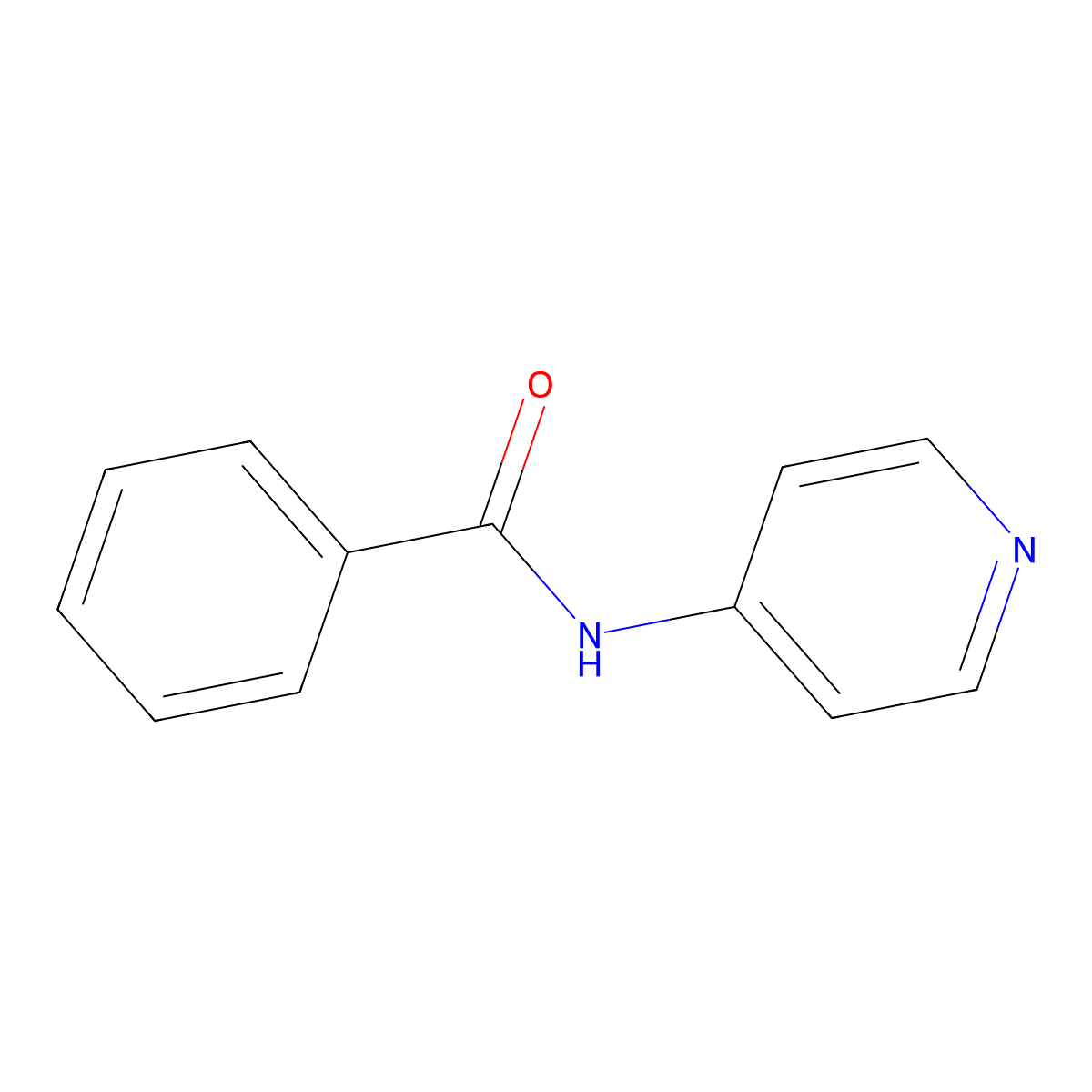 N-(4-pyridyl)benzamide molecular structure, CAS 5221-44-3