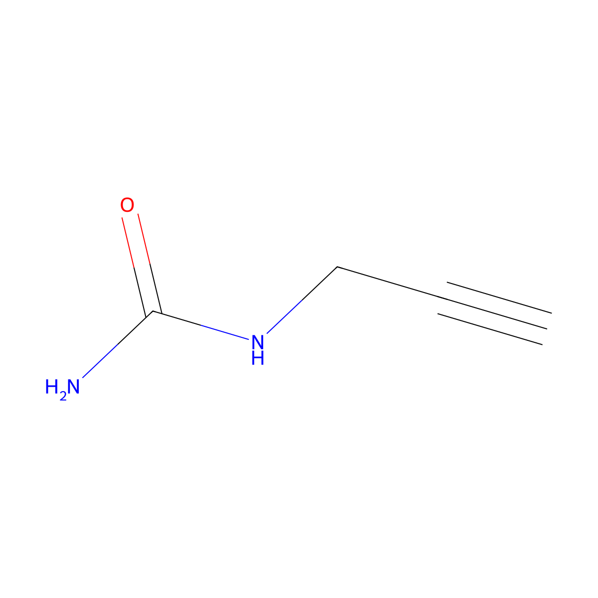 (Prop-2-yn-1-yl)urea molecular structure, CAS 5221-62-5