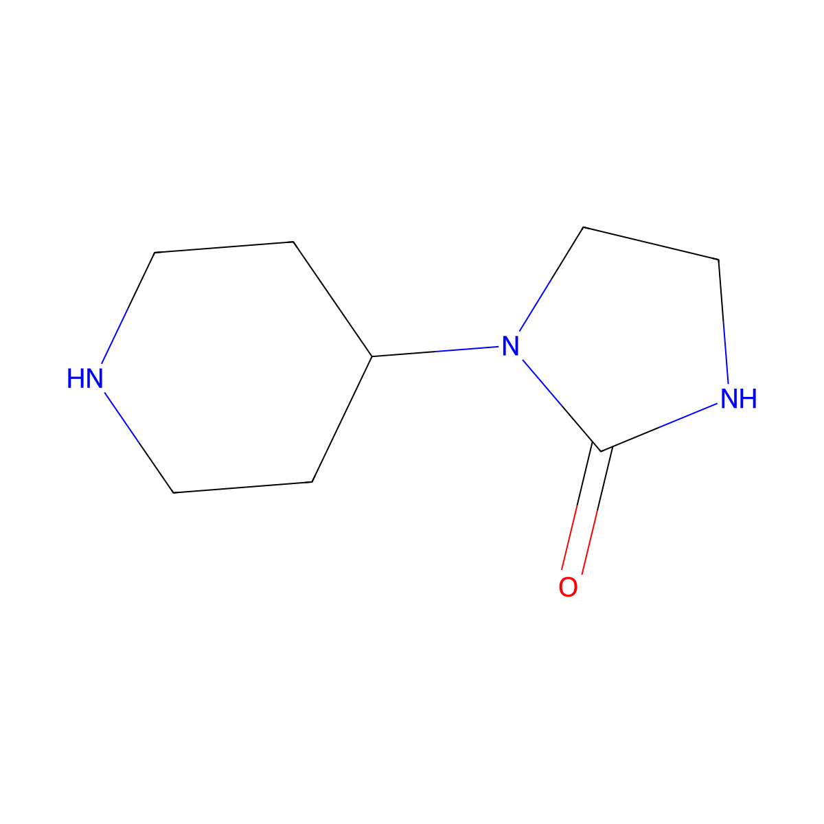 1-(Piperidin-4-yl)imidazolidin-2-one molecular structure, CAS 52210-86-3
