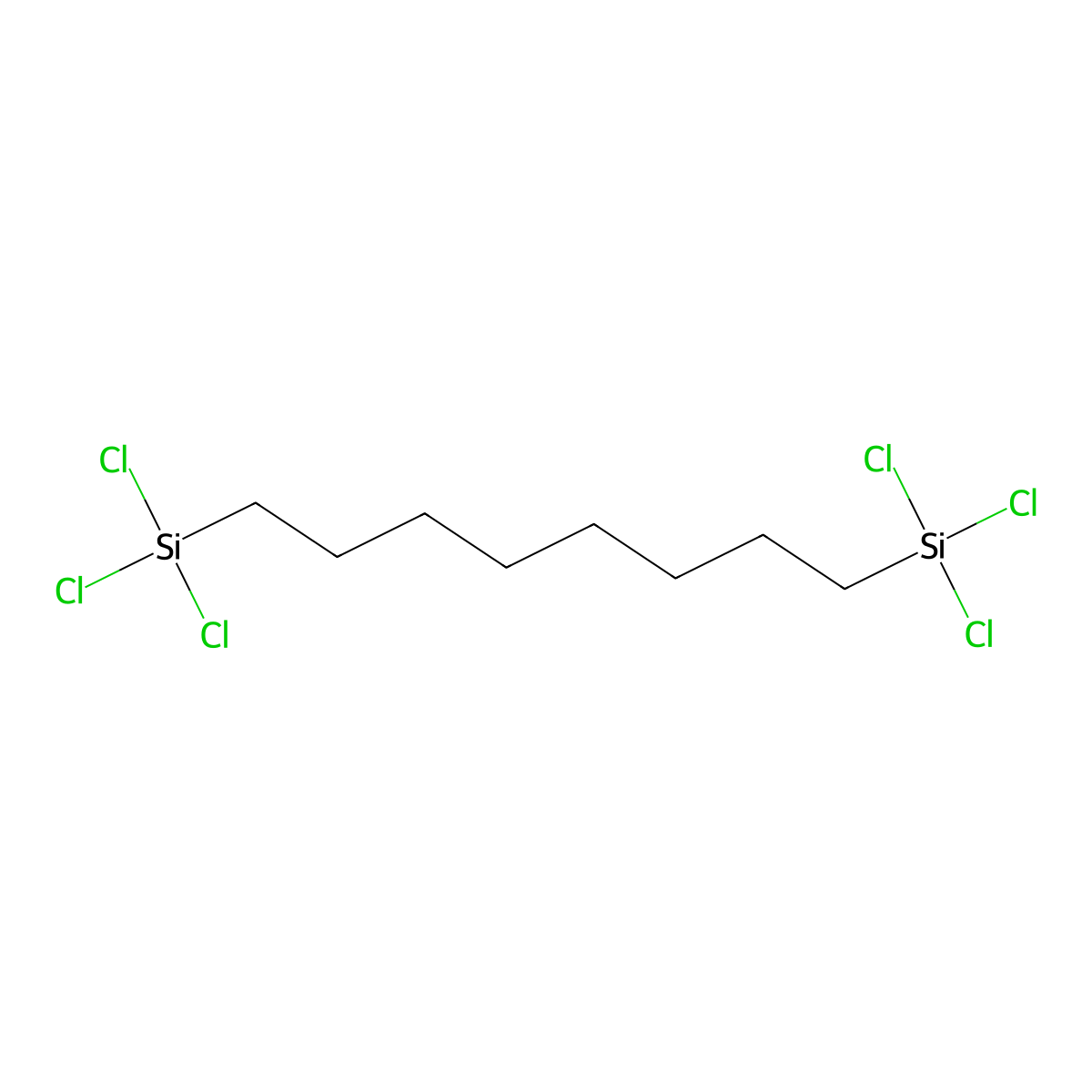 Octane-1,8-diylbis[trichlorosilane] molecular structure, CAS 52217-53-5