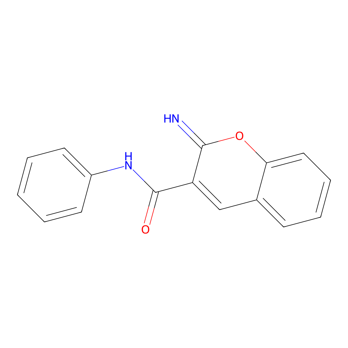 2-imino-N-phenyl-2H-chromene-3-carboxamide molecular structure, CAS 52218-01-6