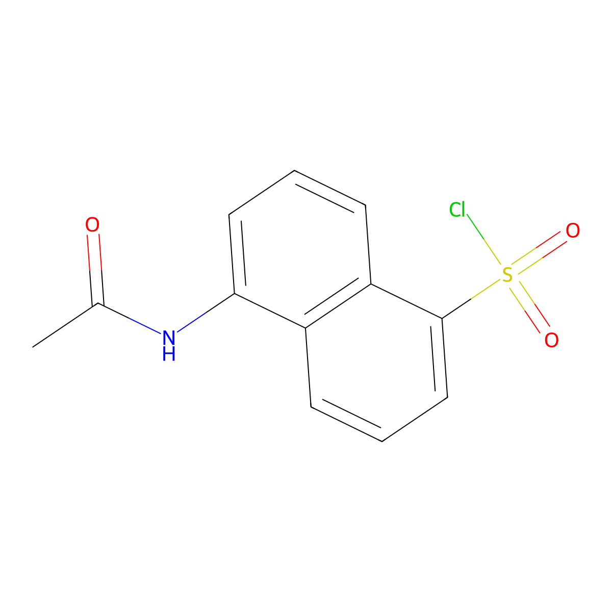 5-Acetamidonaphthalene-1-sulfonyl chloride molecular structure, CAS 52218-37-8