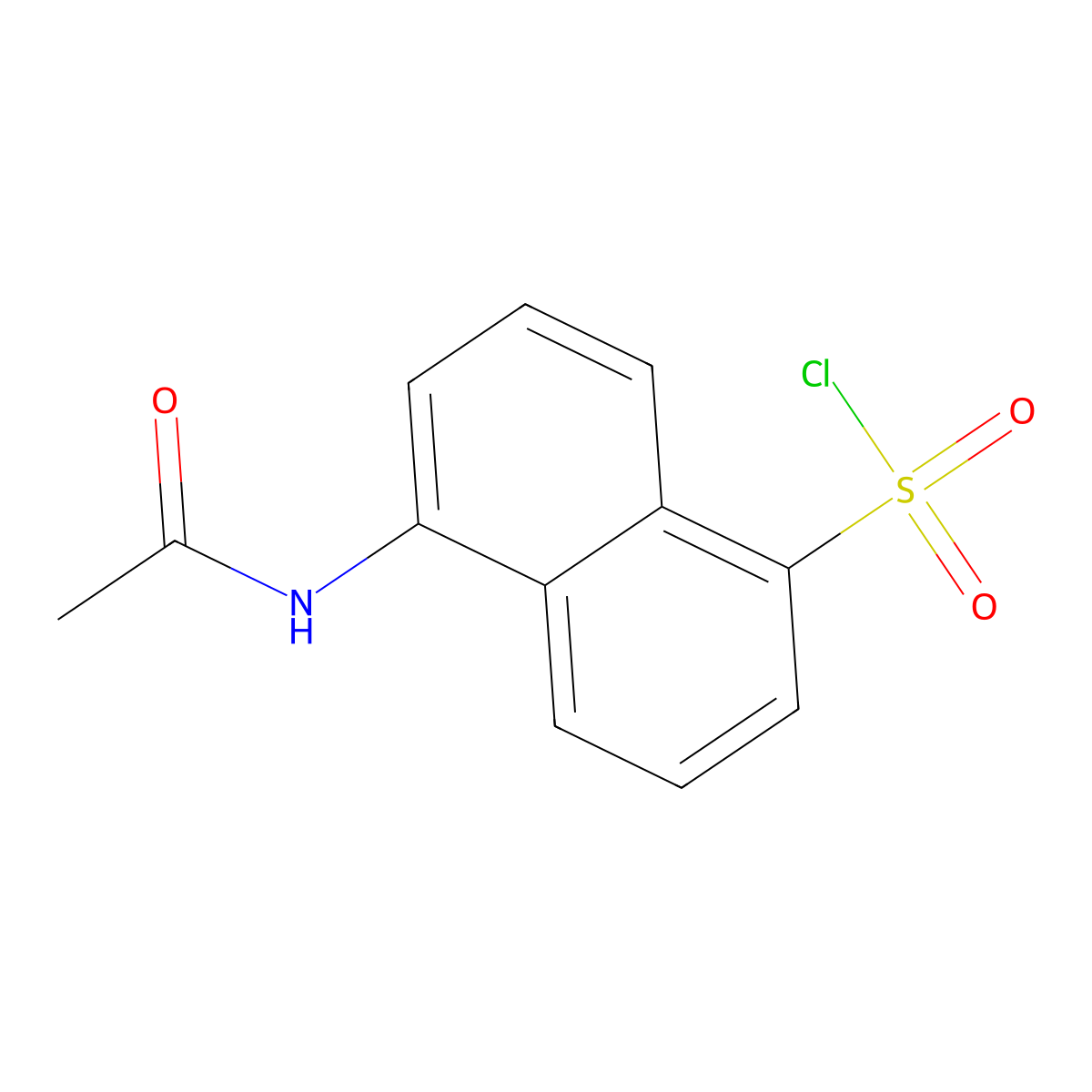 5-Acetamidonaphthalene-1-sulfonyl chloride molecular structure, CAS 52218-37-8