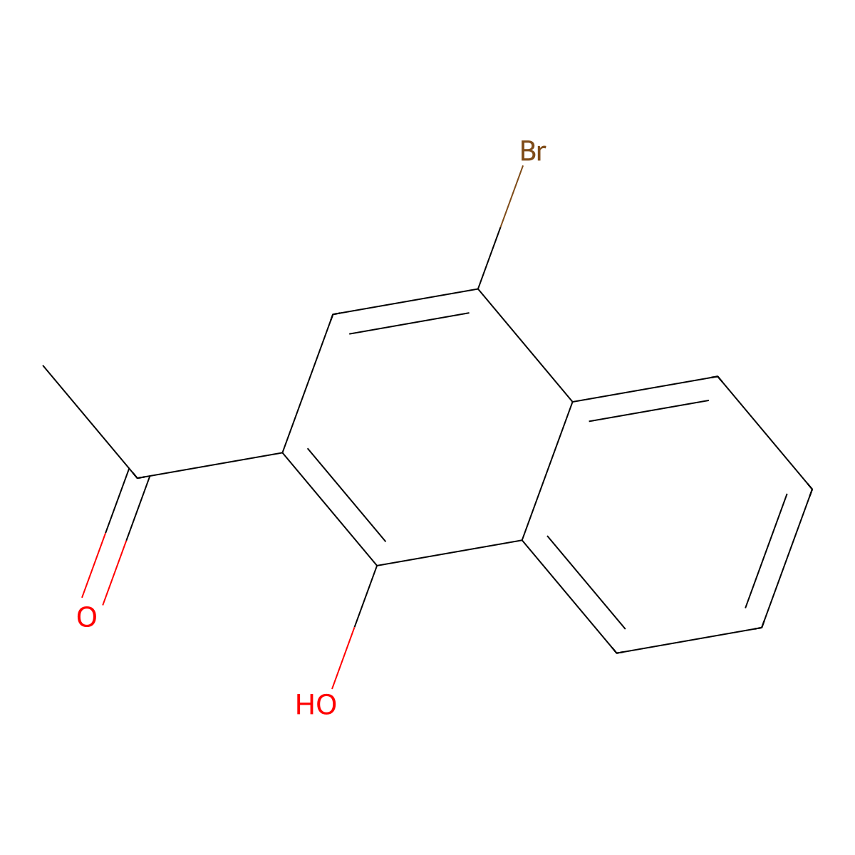 1-(4-Bromo-1-hydroxynaphthalen-2-yl)ethan-1-one molecular structure, CAS 52220-64-1
