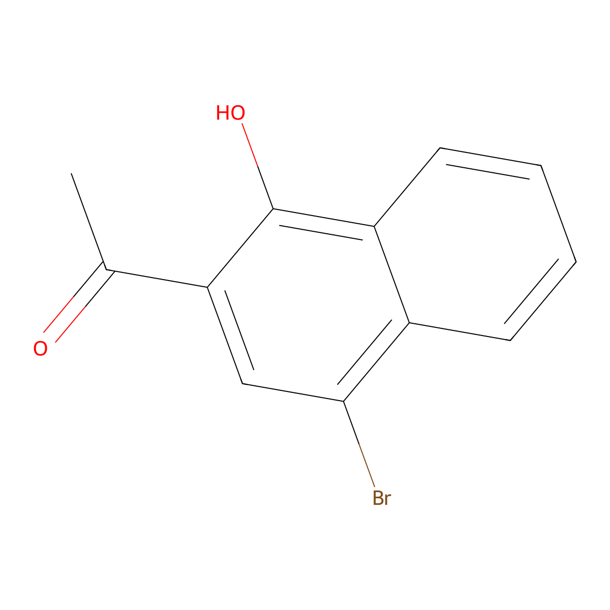 1-(4-Bromo-1-hydroxynaphthalen-2-yl)ethan-1-one molecular structure, CAS 52220-64-1