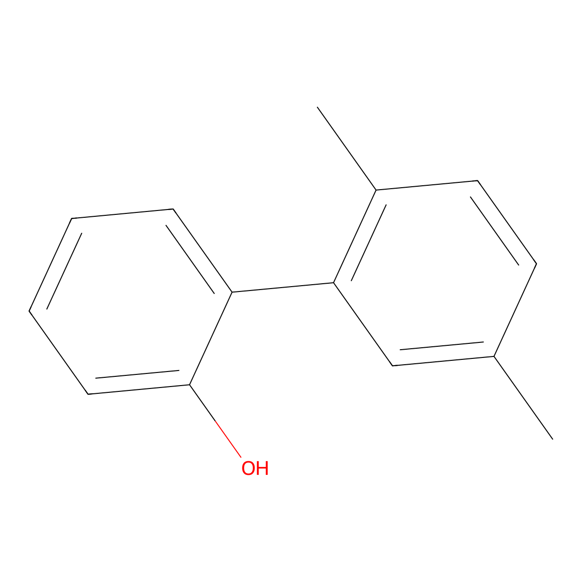 2-(2,5-Dimethylphenyl)phenol molecular structure, CAS 52220-74-3