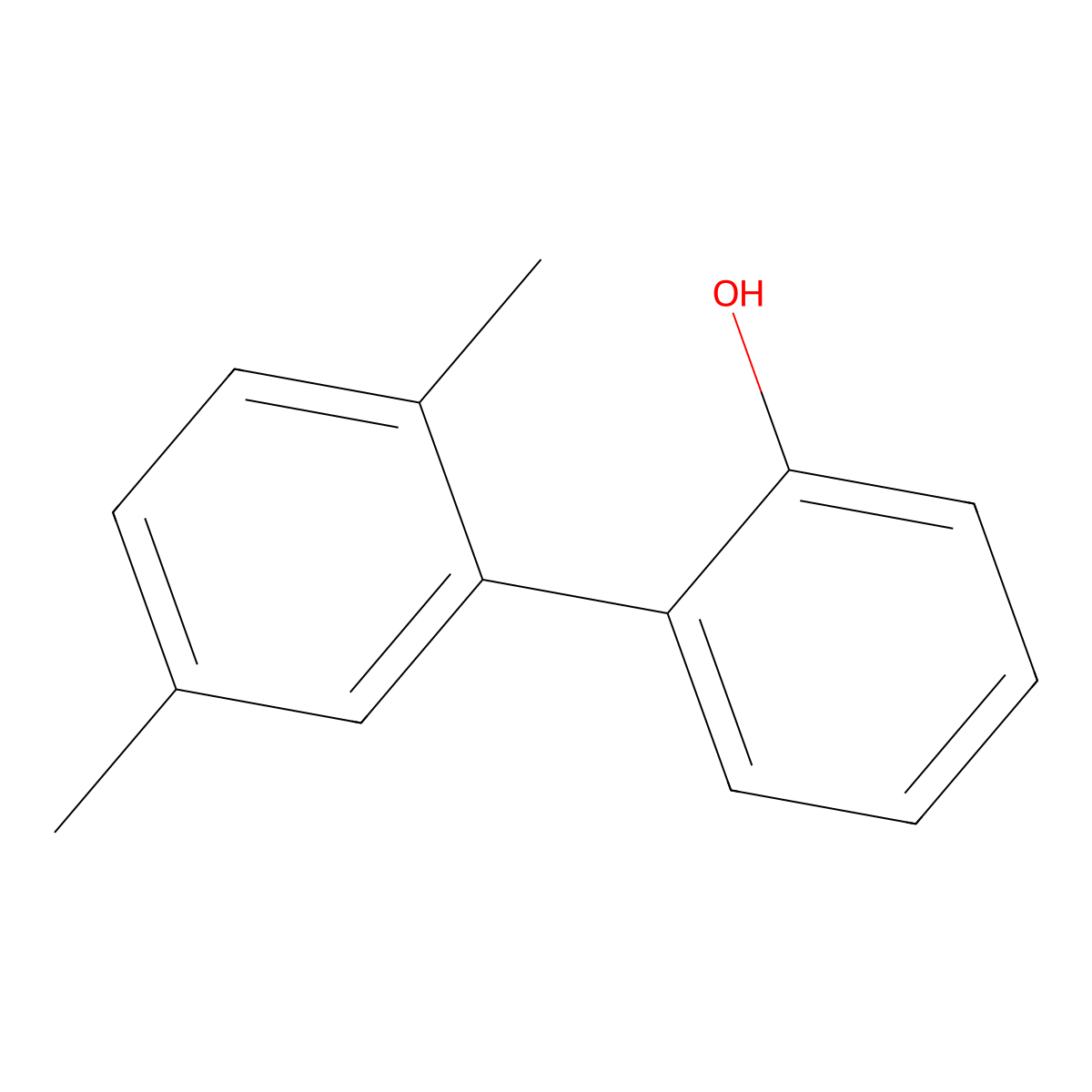 2-(2,5-Dimethylphenyl)phenol molecular structure, CAS 52220-74-3