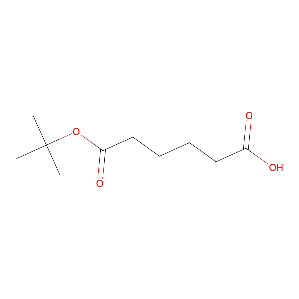 6-(Tert-butoxy)-6-oxohexanoic acid molecular structure, CAS 52221-07-5