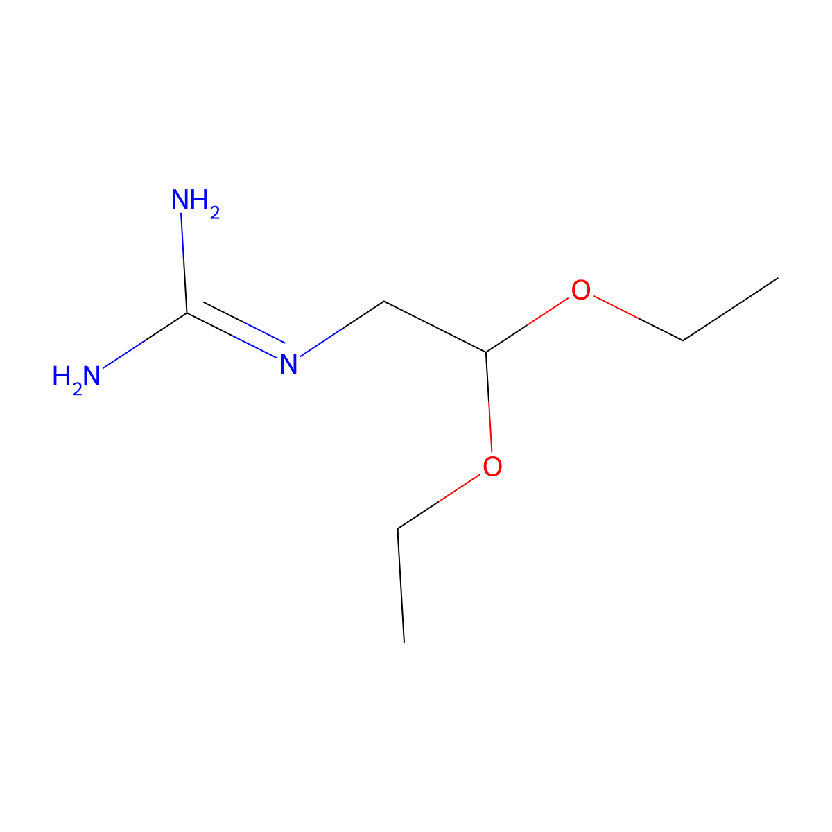 (2,2-Diethoxyethyl)guanidinium sulphate molecular structure, CAS 52225-73-7