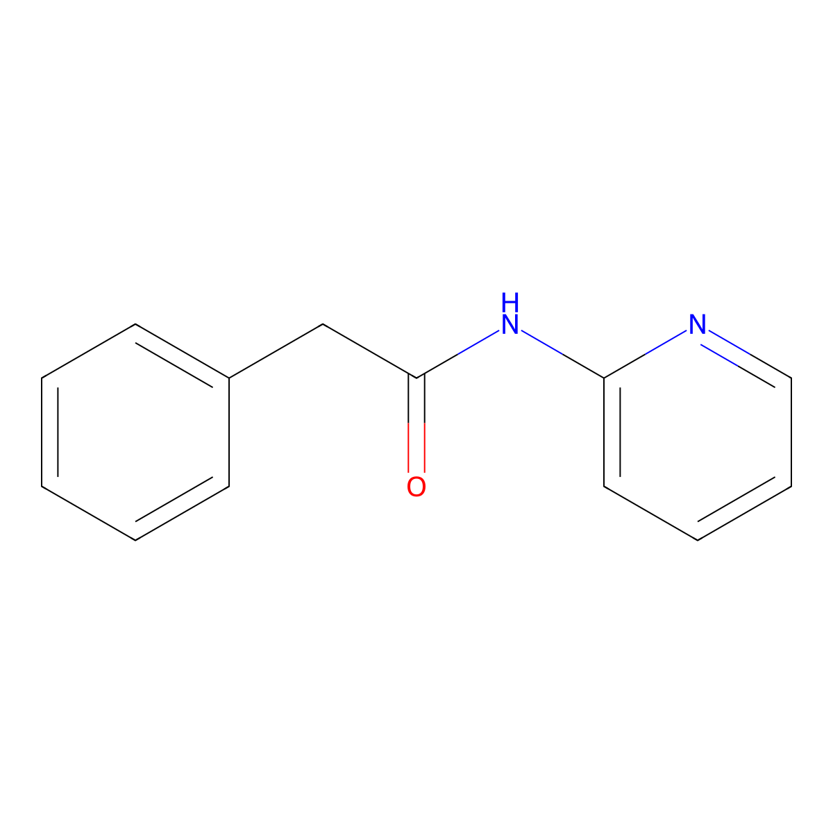2-phenyl-N-pyridin-2-ylacetamide molecular structure, CAS 5223-01-8