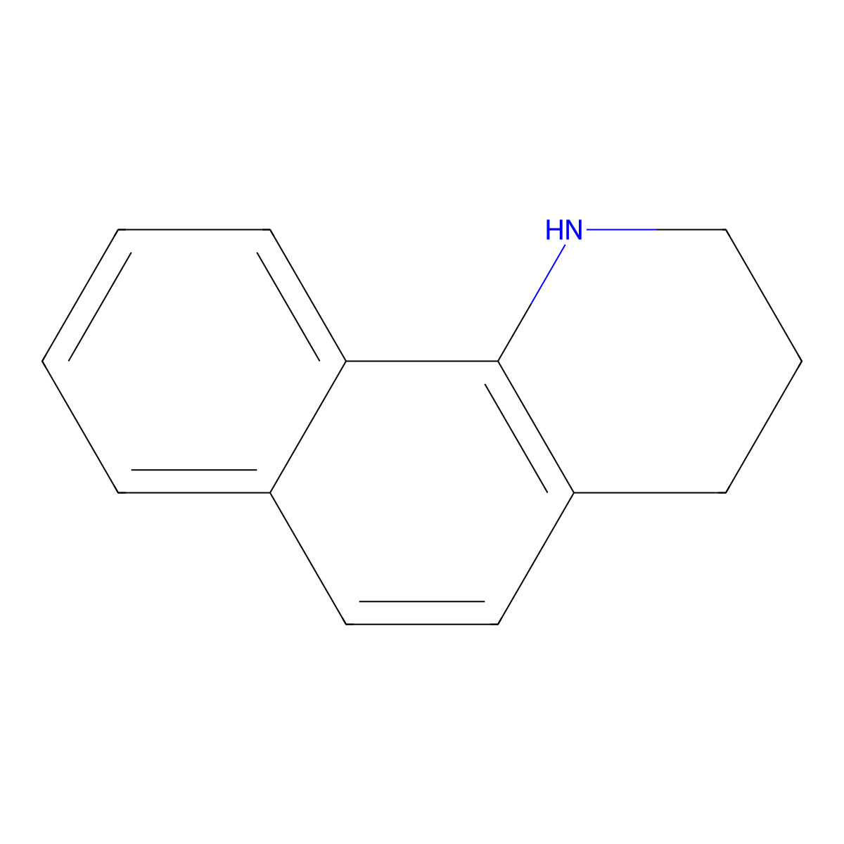 1,2,3,4-Tetrahydrobenzo[h]quinoline molecular structure, CAS 5223-80-3